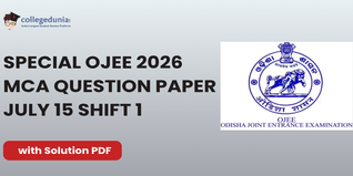 Special OJEE 2026 MCA July 15 Shift 1 Question Paper: Download Answer Key with Solutions