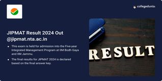 JIPMAT Result 2024 Out @jipmat.nta.ac.in, Get Direct Link Here