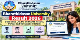 Bharathidasan University Result 2026