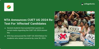 NTA Announces CUET UG 2024 Re-Test For ‘Affected' Candidates, Exam Scheduled for July 19