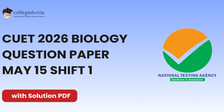 CUET 2026 Biology May 15 Shift 1 Question Paper- Download Answer Key and Solution PDF