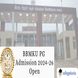 BBMKU PG Admission 2024-26 Open; Document Verification till January 19