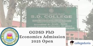 GGDSD PhD Economics Admission 2025 Open; Apply by January 31