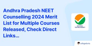Andhra Pradesh NEET Counselling 2024 Merit List for Multiple Courses Released, Check Direct Links