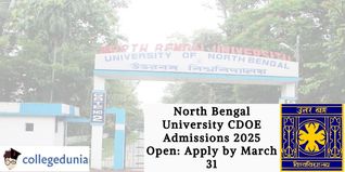 North Bengal University CDOE Admissions 2025 Open: Apply by March 31