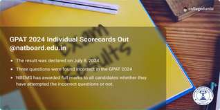 GPAT 2024 Individual Scorecards Out @natboard.edu.in; Get Direct Link Here