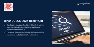 Bihar DCECE 2024 Result Out @bceceboard.bihar.gov.in; Download Bihar Polytechnic Rank Card Here