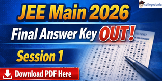 JEE Main 2026 Session 1 Final Answer Key Out; Download PDF @jeemain.nta.nic.in
