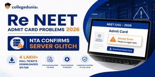 Re NEET Admit Card Problems 2026: NTA Confirms Server Glitch, 4 Lakh Hall Tickets Downloaded So Far