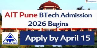 AIT Pune BTech Admission 2026 Begins; Apply by April 15 @aitpune.ac.in