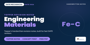 GATE Mechanical Engineering Materials Handwritten Notes PDF