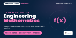 GATE Mechanical Engineering Mathematics Handwritten Notes PDF
