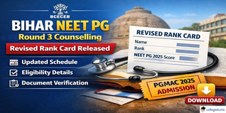 Bihar NEET PG 2025 Round 3 Revised Rank Card Released @bceceboard.bihar.gov.in; Check Details Here