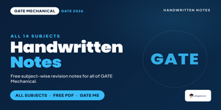 GATE Mechanical Handwritten Notes PDF for All Subjects