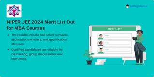 NIPER JEE 2024 Merit List Out for MBA Courses @niperguwahati.ac.in; Direct Link Here