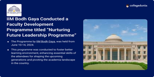 IIM Bodh Gaya Conducted a Faculty Development Programme titled “Nurturing Future Leadership Programme”; Check Details Here