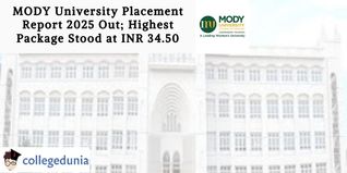 MODY University Placement Report 2025 Out; Highest Package Stood at INR 34.50