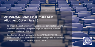 AP POLYCET 2024 Final Phase Seat Allotment Out @appolycet.nic.in, Get Direct Link Here