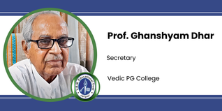 Vedic PG College, Secretary: Prof. Ghanshyam Dhar Interview