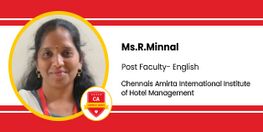Interview Ms R Minnal Post Faculty English at Chennais Amirta International Institute of Hotel Management Bangalore