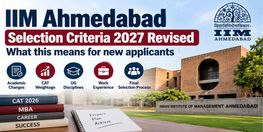 IIM Ahmedabad Selection Criteria