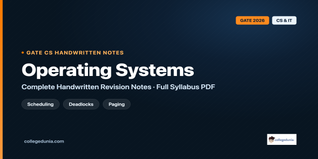 GATE CS Operating Systems Handwritten Notes
