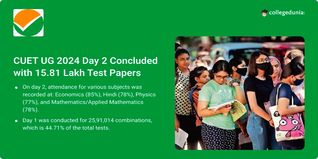 CUET UG 2024 May 16 Exam Concluded, 15.81 Lakh Test Papers Covered on Day 2