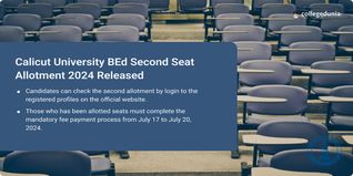 Calicut University BEd Second Seat Allotment 2024 Out @admission.uoc.ac.in, Get Direct Link Here