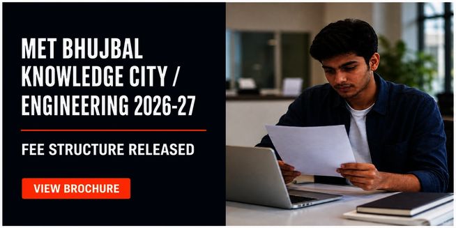 MET Bhujbal Knowledge City Releases Engineering Fee Structure 2026-27; Check Admission Brochure