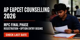 AP EAPCET Counselling 2026 MPC Final Phase Registration Begins