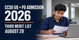 CCSU UG PG Admission 2026 Third Merit List on August 29