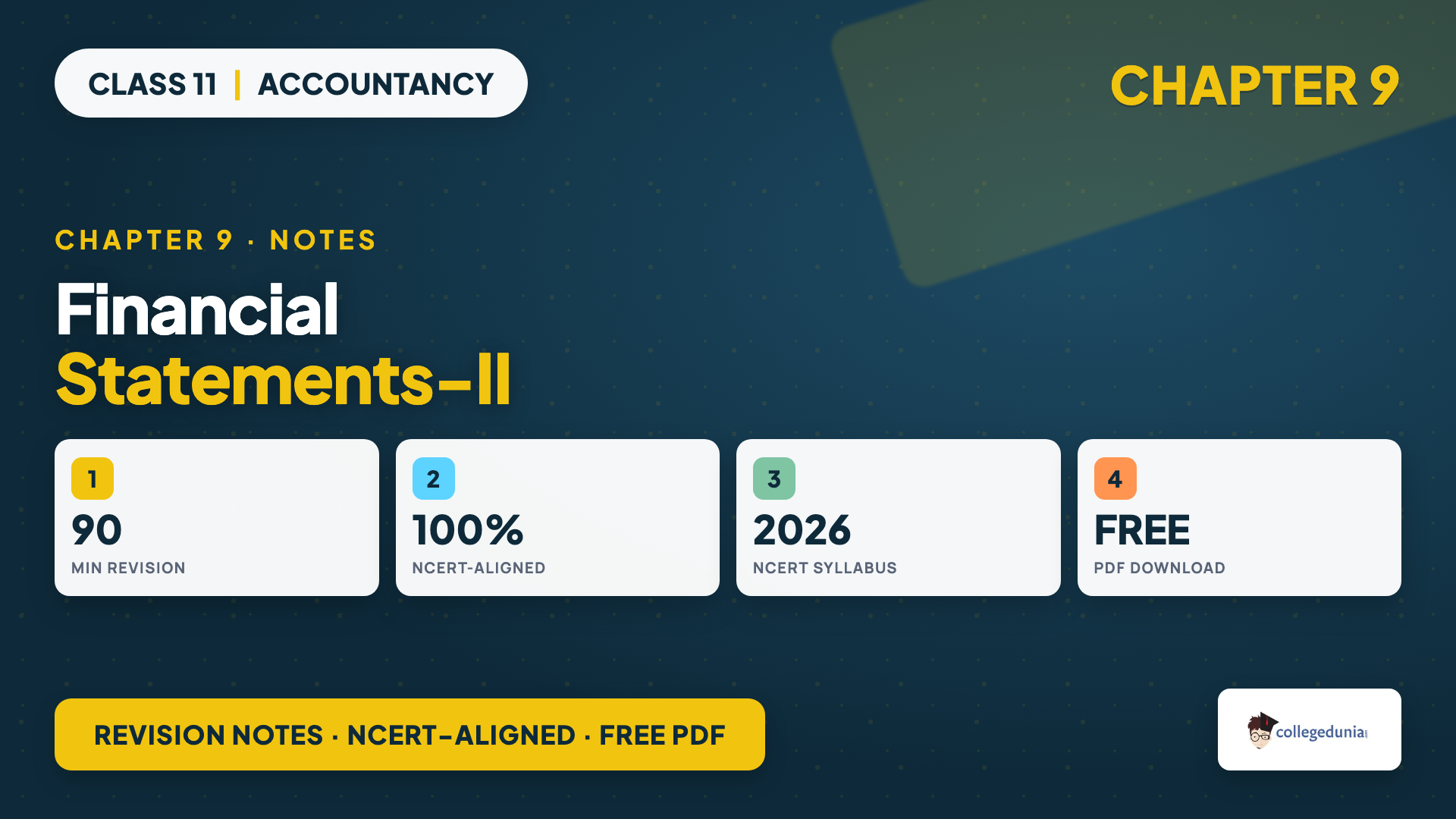Class 11 Accountancy Chapter 9 Financial Statements-II Notes