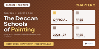 NCERT Class 12 Fine Arts Chapter 2 Deccan School Book PDF 2026-27