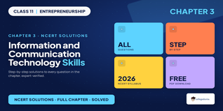 NCERT Solutions for Class 11 Entrepreneurship Chapter 3