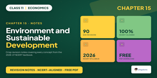 Class 11 Economics Chapter 15 Environment Notes 2026-27
