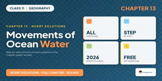 Class 11 Geography Chapter 13 Ocean Water NCERT Solutions