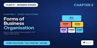 Class 11 Business Studies Chapter 2 NCERT Solutions 2026-27
