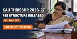 KAU Thrissur Releases Enhanced UG PG PhD Fee Structure 2026