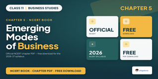 NCERT Class 11 Business Studies Chapter 5 Book PDF 2026-27