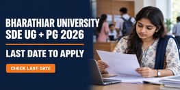Bharathiar University SDE UG and PG Admissions 2026 Close on October 13