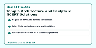 NCERT Solutions Class 11 Fine Arts Chapter 6 2026-27