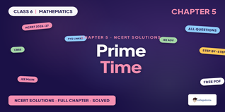 Class 6 Maths Chapter 5 Prime Time NCERT Solutions 2026-27