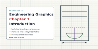 NCERT Class 11 Engineering Graphics Chapter 1 Book PDF 2026-27