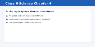 Class 6 Science Chapter 4 Handwritten Notes 2026-27