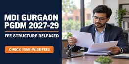 MDI Gurgaon PGDM 2027 2029 Fee Structure Released