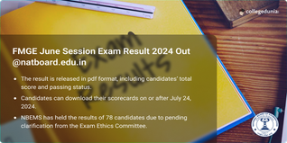 FMGE June Session Exam 2024 Result Out @natboard.edu.in, Get Direct Link Here