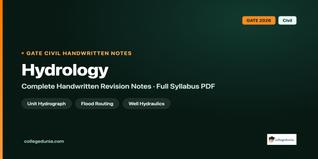 GATE Civil Hydrology Handwritten Notes