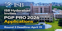 ISB Hyderabad Invites PGP PRO 2026 Applications