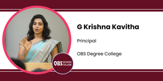 OBS Degree College, Principal: Mrs. G Krishna Kavitha Interview