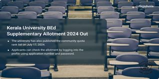 Kerala University BEd Supplementary Allotment 2024 Released; Get Direct Link Here